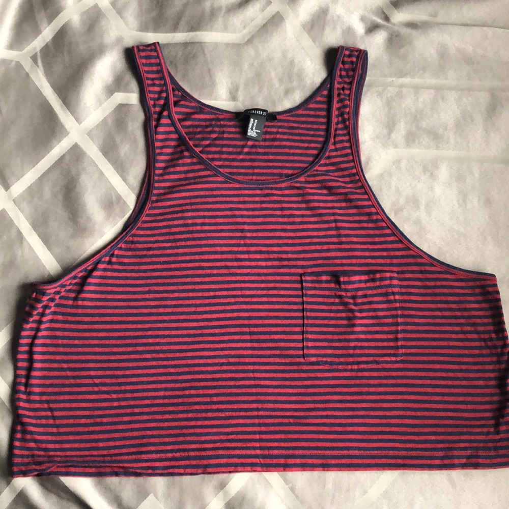 Striped crop top
